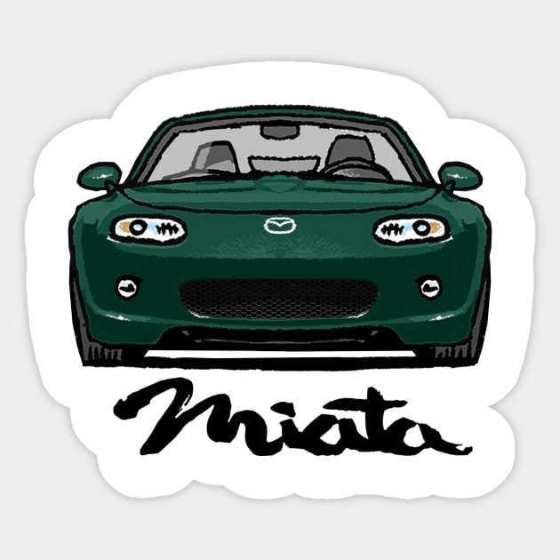 MX5 NC1 Green Sticker by Woreth